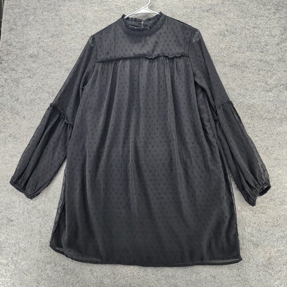 Japna Dress Womens Medium Long Sleeve Black